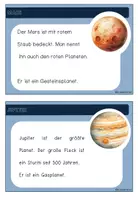 Vorschau - Arbeitsblätter - Planeten 1-2. Klasse: Infokarten zum Abschreiben - Seite 3