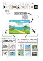 Vista previa - Hojas de trabajo - Actividades capas de la Tierra, partes de la geosfera, actividad de la Tierra - página 2