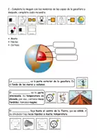 Vista previa - Hojas de trabajo - Actividades capas de la Tierra, partes de la geosfera, actividad de la Tierra - página 3