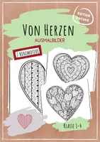 Vorschau - Mal- und Bastelvorlagen - Von Herzen - Ausmalbilder - Deckblatt