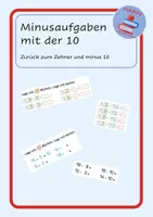 Vorschau - Arbeitsblätter - Minus 10 und "Zurück zum Zehner" - Montessorifarben - Deckblatt