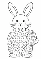 Vorschau - Mal- und Bastelvorlagen - Ostern / Frühling - Dot painting / Fingerabdruckbilder - Seite 3
