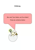 Vorschau - Arbeitsblätter - Verliebte Zahlen Zahlenraum 10 - Tieredition - Seite 1