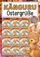Vorschau - Mal- und Bastelvorlagen - Feriengrüße zu Ostern für die Känguruklasse - Deckblatt