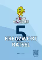 Vorschau - Mal- und Bastelvorlagen - KREUZWORTRÄTSEL INSTRUMENTE MUSIKMONSTER | Musik | 5 Rätselseiten + Lösungen | Klasse 3–7 - Deckblatt