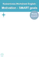 Vorschau - Arbeitsblätter - Freebie: Worksheet Smart Goals - Learning strategies - Motivation - Seite 1