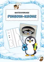 Vorschau - Mal- und Bastelvorlagen - Pinguin-Krone Bastelvorlage (Freebie) - Deckblatt