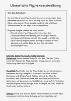 Vorschau - Merkblätter - Figurencharakterisierung SEK I - Seite 1