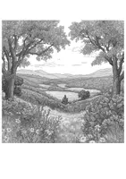 Vorschau - Mal- und Bastelvorlagen - Kunst Romantik Gestaltungsaufgabe & Malvorlage Klasse 7-9 - Seite 3