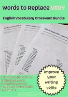 Vorschau - Arbeitsblätter - Words to Replace VERY - English Vocabulary Crossword Bundle - Deckblatt