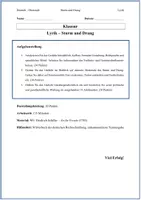 Vorschau - Test - Klausur Deutsch Oberstufe – Sturm und Drang: Schiller „An die Freude“ (1785) – mit Erwartungshorizont - Seite 1