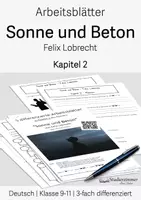 Vorschau - Arbeitsblätter - Arbeitsblätter zu "Sonne und Beton von Felix Lobrecht - Kapitel 2", Klasse 9-11 - Deckblatt