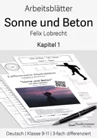 Vorschau - Arbeitsblätter - Arbeitsblätter zu „Sonne und Beton von Felix Lobrecht - Kapitel 1“, Klasse 9-11 - Deckblatt