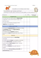 Vorschau - Arbeitsblätter - Fabeln - Tafelbilder und Checkliste zum Schreiben einer Fabel - Seite 1