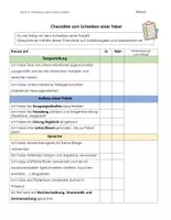 Vorschau - Arbeitsblätter - Fabeln - Tafelbilder und Checkliste zum Schreiben einer Fabel - Seite 2