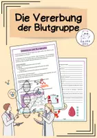 Vorschau - Arbeitsblätter - Die Vererbung - Vererbung der Blutgruppe - Deckblatt