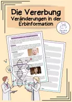 Vorschau - Arbeitsblätter - Die Vererbung - Veränderungen in der Erbinformation - Deckblatt