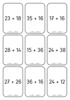 Aperçu - Cartes d'exercices - cartes calculs autocorrigés - Page 2