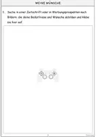 Vorschau - Arbeitsblätter - Bedürfnisse und Wünsche - Arbeitsheft, Hefteinträge, Wortkarten (WIB) - Seite 3