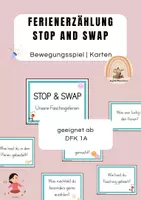 Vorschau - Spiele - Ferienerzählung Fasching Stop and Swap - Deckblatt