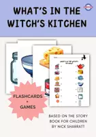 Vista previa - Hojas de trabajo - Halloween Story +Food words: What's in the Witch's kitchen - Portada