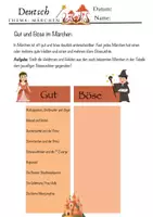 Vorschau - Arbeitsblätter - Gut und Böse im Märchen - Seite 1