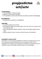 Voorbeeld - propjesdictee sch schr - Pagina 1
