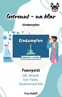 Vorschau - Stundenentwürfe - PPT & Stundnenentwurf: Eindampfen inkl Lösungen - Getrennt na klar Teil 4 - Chemie - Deckblatt