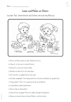 Vorschau - Arbeitsblätter - 3) Lesen und Malen an Ostern - differenziertes Lesetraining - editierbare Datei - Seite 3