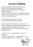 anteprima - Materiale di supporto/inclusione - La storia di Amina - Pagina 1