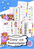 Vorschau - Arbeitsblätter - Übungskarten Zwerg- und Riesenaufgaben ZR 20 - Deckblatt