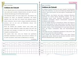 Vorschau - Test - Diktate differenziert, Thema: Zukunftsvisionen - Seite 1