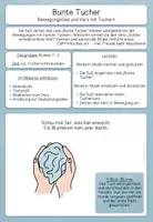Vorschau - Arbeitsblätter - Bunte Tücher - Bewegungslied und Vers gestalten - Seite 1
