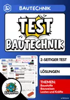 Vorschau - Test - Test Bautechnik (Baustoffe, Bauweisen, Belastungen) - Deckblatt