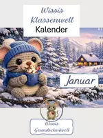Vorschau - Poster - Wissis Klassenwelt - editierbares Kalenderblatt "Januar" (PPT, PDF, PNG) - Deckblatt