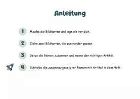 Vorschau - Arbeitsblätter - Materialpaket - Zusammengesetzte Nomen (Kl. 2) - Seite 3
