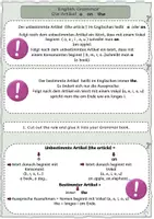 Vorschau - Arbeitsblätter - English Grammar-The articles a - an - the - Seite 2