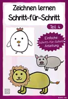 Vorschau - Mal- und Bastelvorlagen - Zeichnen lernen: Huhn, Löwe und Schwein - Deckblatt