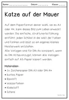 Vorschau - Mal- und Bastelvorlagen - Kunstprojekt: Katze auf der Mauer – Kreative Zeichen- und Malidee für Kinder - Seite 2
