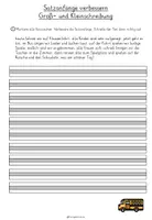 Vorschau - Arbeitsblätter - Satzanfänge Groß-/Kleinschreibung - Seite 3