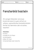 Vorschau - Mal- und Bastelvorlagen - Fensterbild Weihnachten – Bastelvorlage | Weihnachtsbasteln Grundschule - Seite 2