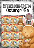 Vorschau - Mal- und Bastelvorlagen - Feriengrüße zu Ostern für die Steinbockklasse - Deckblatt