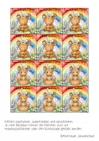 Vorschau - Mal- und Bastelvorlagen - Feriengrüße zu Ostern für die Steinbockklasse - Seite 1