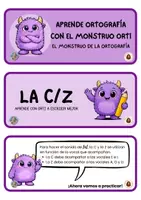 Vista previa - Unidades / Secuencias / Situaciones de Aprendizaje - Aprende ortografía con el monstruo ORTI (CASTELLANO Y CATALÀ) - página 1