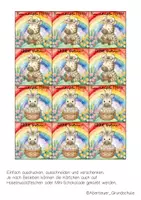 Vorschau - Mal- und Bastelvorlagen - Feriengrüße zu Ostern für die Zebraklasse - Seite 1
