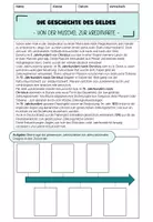 Vorschau - Arbeitsblätter - Geld früher und heute: Bargeld und digitale Zahlungen - Deckblatt
