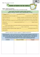 Vorschau - Unterrichtsreihen - Escribir un resumen (mit Schreibschablone!) - Deckblatt