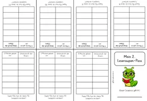 Vorschau - Fördermaterial/Inklusion - Leseraupen Lesepass Lesemotivation - Seite 2