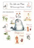 Vorschau - Lehrpläne/Lehrermaterial - Jahresthema: Ein Jahr am Meer- Klassenregeln - Deckblatt