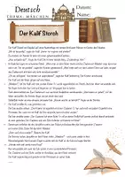 Vorschau - Arbeitsblätter - Märchenaufbau, Märchenmerkmale und Kreativaufgaben zum Kalif-Storch - Seite 1
